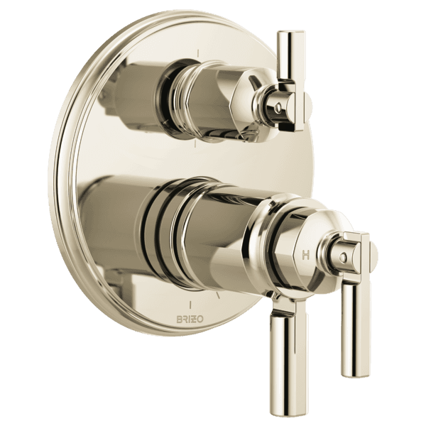 Brizo Invari®: Tempassure® Thermostatic Valve With Integrated 6-Function Diverter Trim material