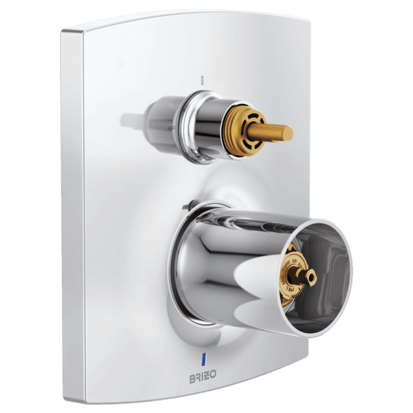 Brizo Kintsu®: Pressure Balance Valve with Integrated 3-Function Diverter Trim - Less Handles material