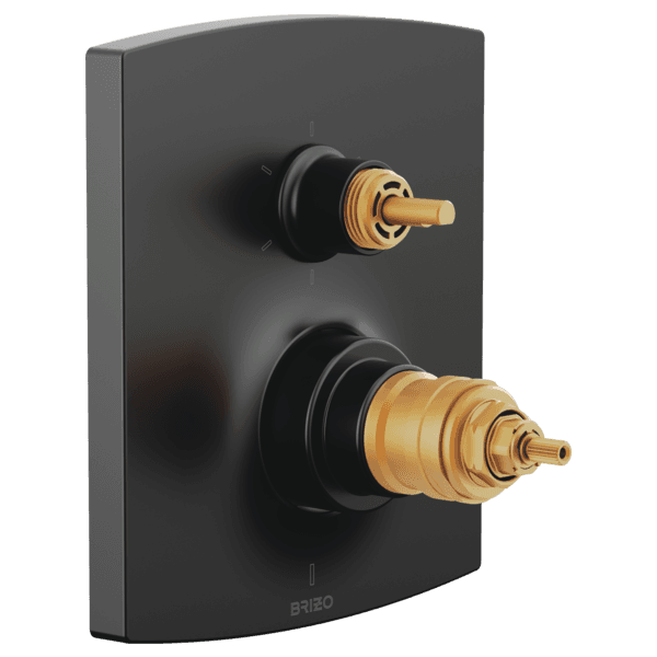 Brizo Kintsu®: TempAssure® Thermostatic Valve Trim with Integrated 6-Function Diverter Trim - Less Handles material