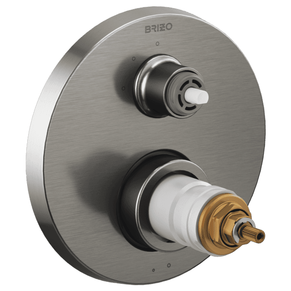 Brizo Litze®: TempAssure® Thermostatic Valve with 3-Function Diverter Trim - Less Handles material
