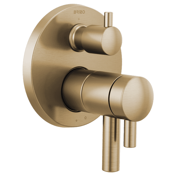 Brizo Odin®: TempAssure Thermostatic Valve with Integrated 3-Function Diverter Trim material
