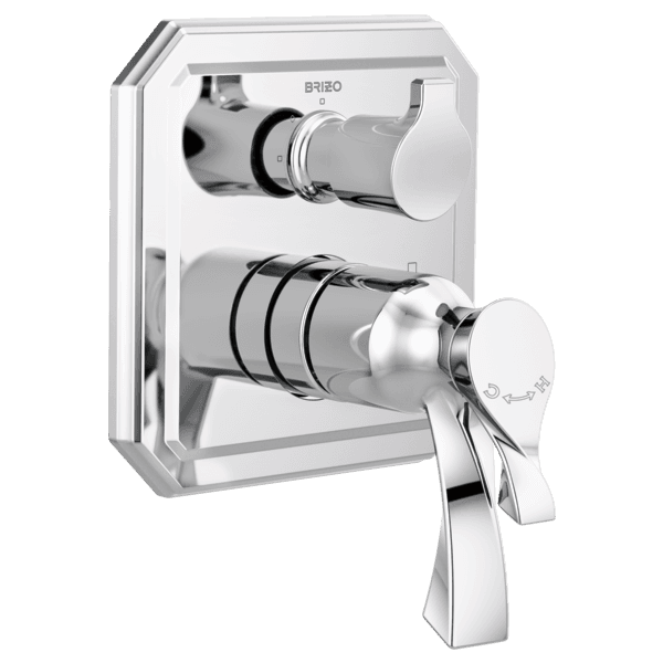 Brizo Virage®: TempAssure Thermostatic Valve with Integrated 3-Function Diverter Trim material