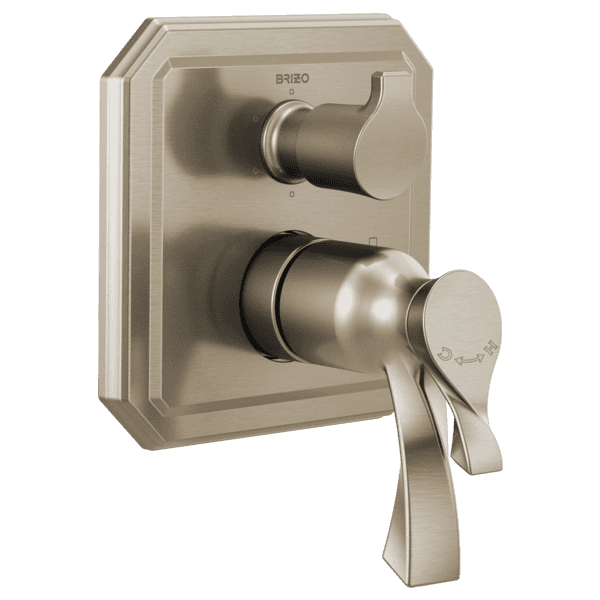 Brizo Virage®: TempAssure Thermostatic Valve with Integrated 6-Function Diverter Trim material