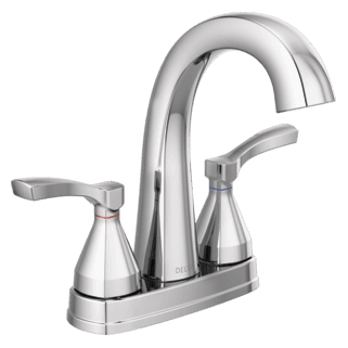 Delta Stryke®: Two Handle Centerset Bathroom Faucet material