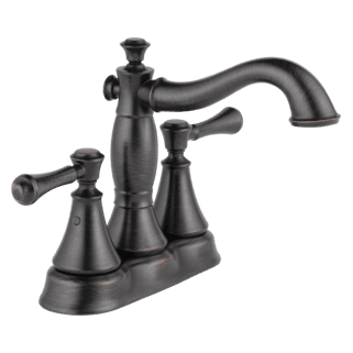 Delta Cassidy™: Two Handle Centerset Bathroom Faucet - Metal Pop-Up material
