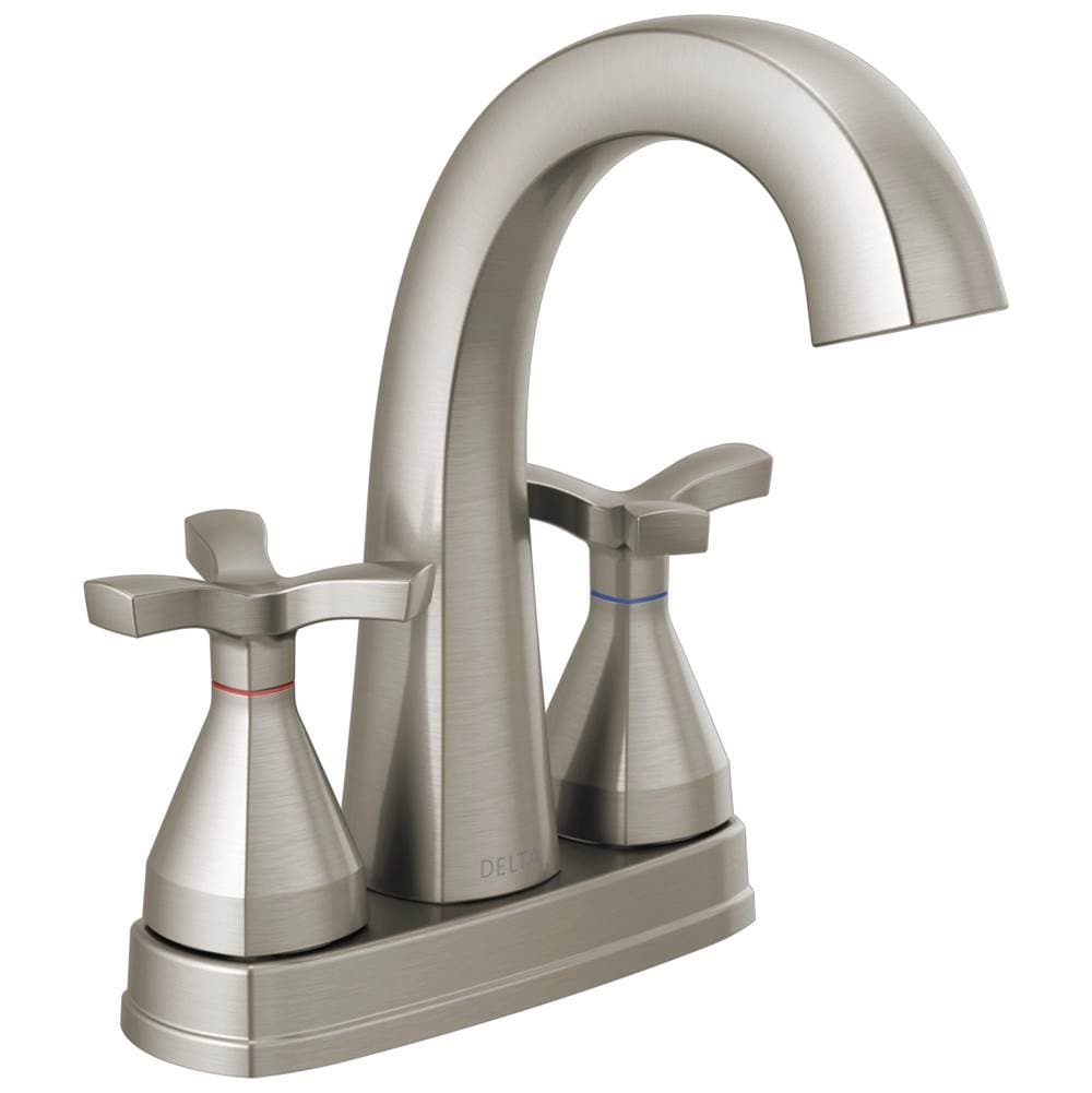 Stryke® Two Handle Centerset Bathroom Faucet material