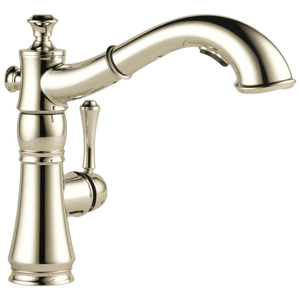 Delta Cassidy™: Single Handle Pull-Out Kitchen Faucet material