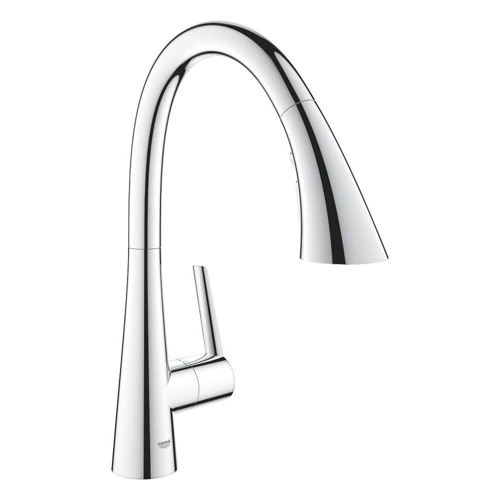 Single-Handle Pull Down Kitchen Faucet Triple Spray 1.75 GPM material