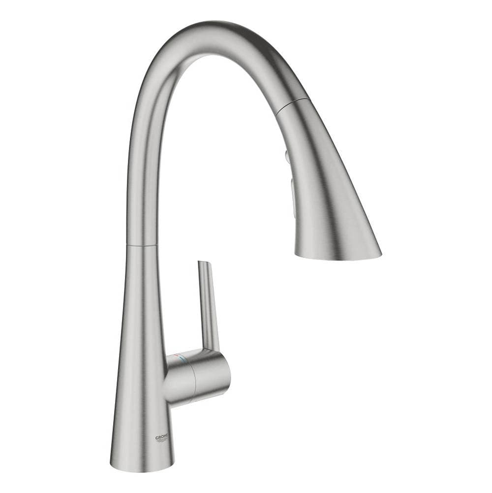 Single-Handle Pull Down Kitchen Faucet Triple Spray 1.75 GPM material