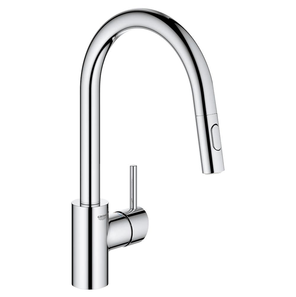 Single-Handle Pull Down Kitchen Faucet Dual Spray 1.75 GPM material