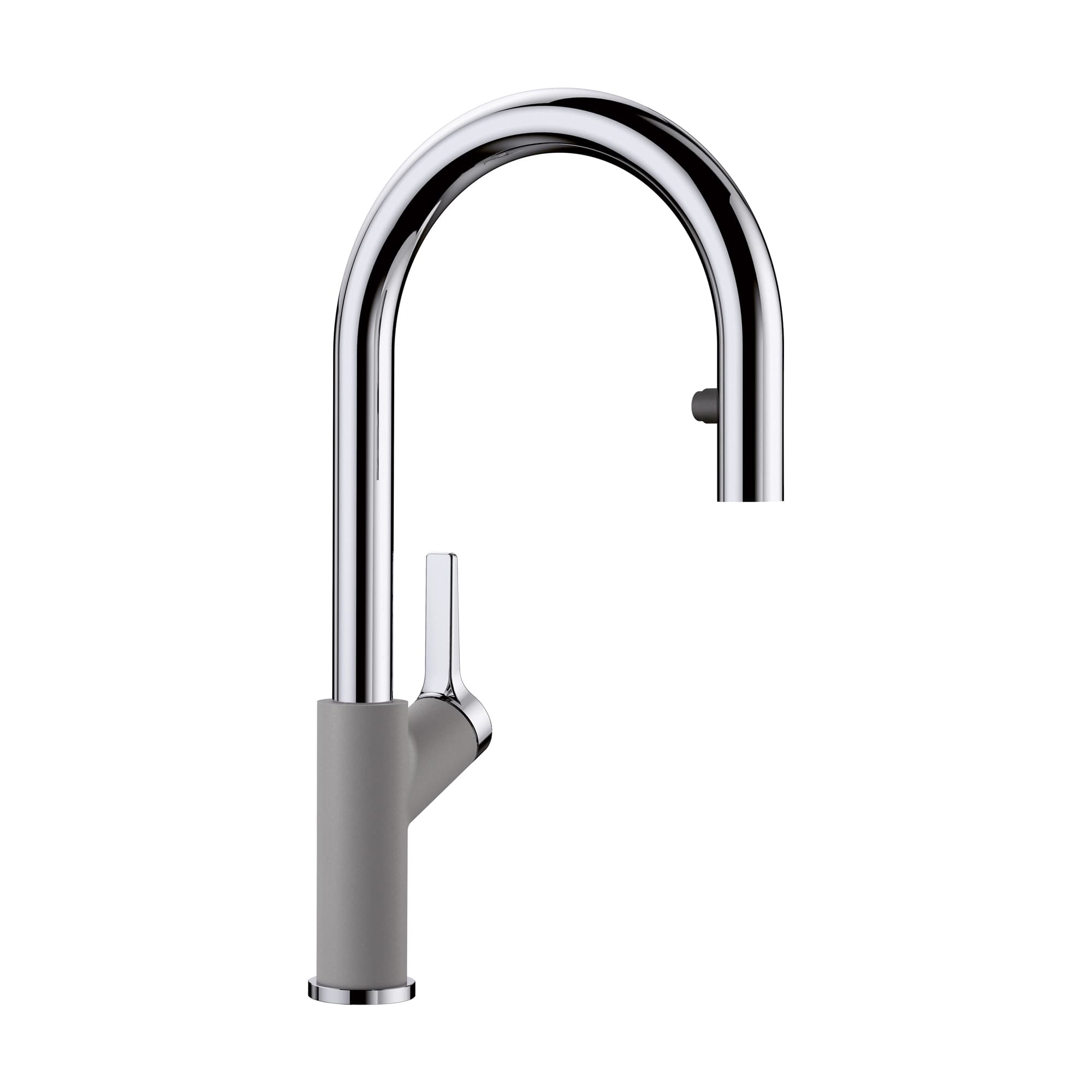 Urbena Pull-Down Kitchen Faucet 1.5 GPM - Chrome/Metallic Gray material