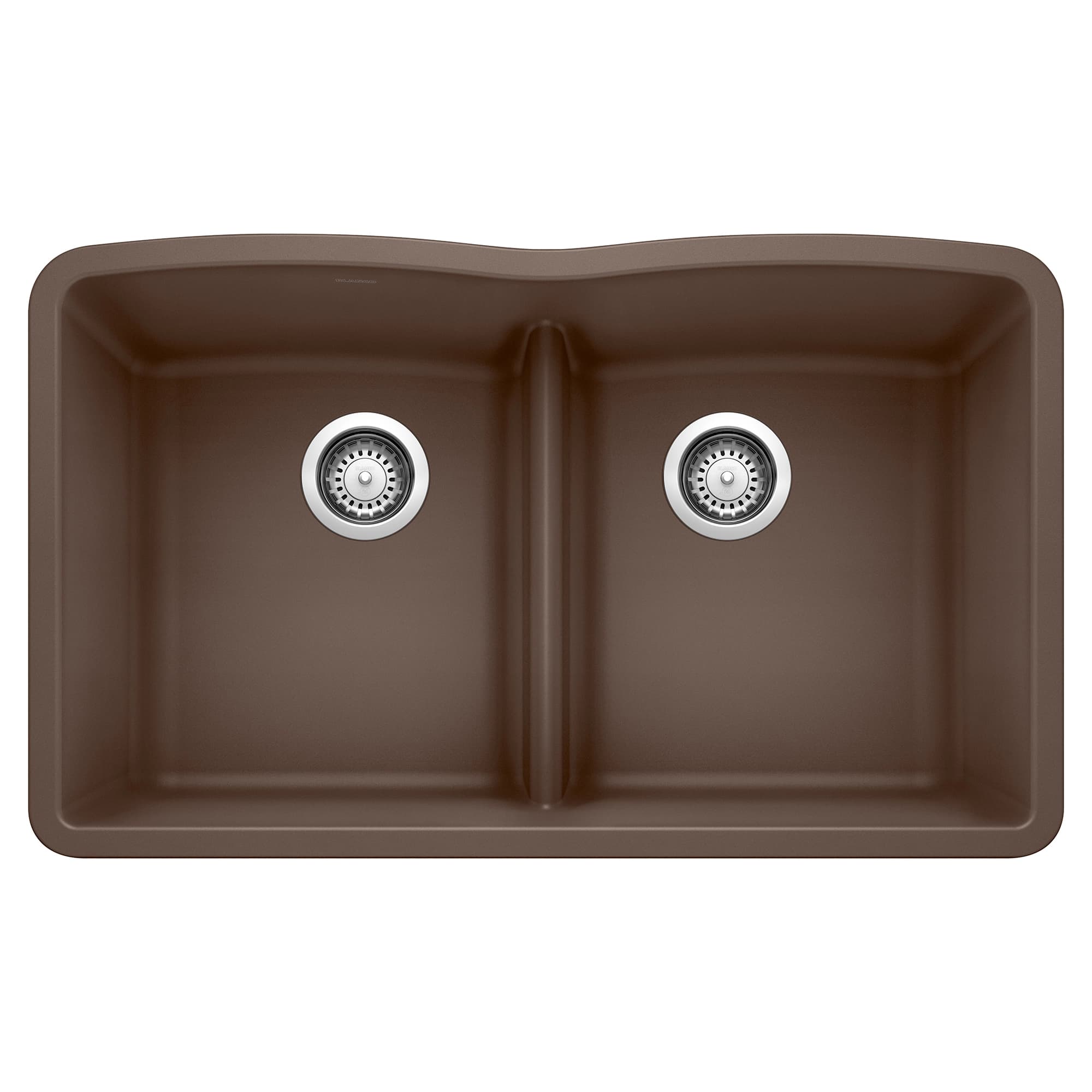 Diamond Equal Double Bowl Kitchen Sink with Low Divide - Café material