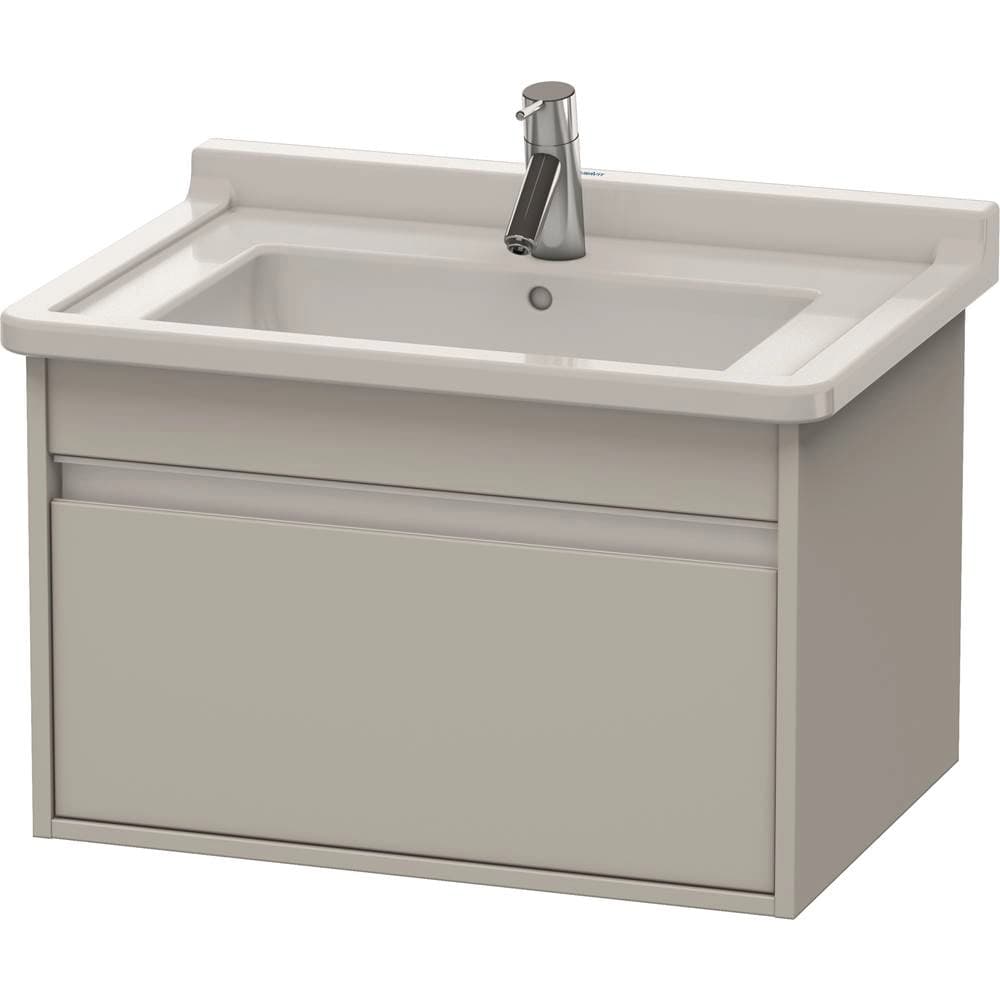 Duravit Ketho Wall-Mount Vanity Unit Concrete Gray material