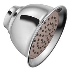 Chrome one-function 4-3/8" diameter spray head eco-performance showerhead material