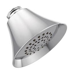 Chrome one-function 3.75" diameter spray head eco-performance showerhead material