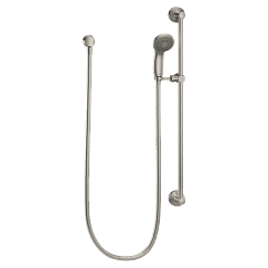 Classic brushed nickel handheld shower material