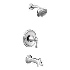 Chrome Posi-Temp(R) tub/shower material
