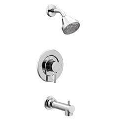 Chrome Posi-Temp(R) tub/shower material
