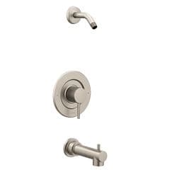Brushed nickel Posi-Temp(R) tub/shower material