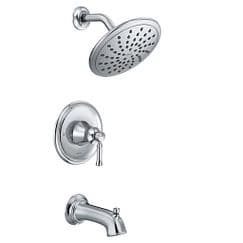 Chrome Posi-Temp(R) tub/shower material