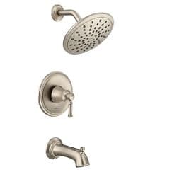 Brushed nickel Posi-Temp(R) tub/shower material