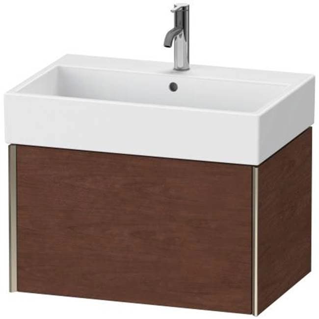 Duravit XViu One Drawer Wall-Mount Vanity Unit American Walnut material