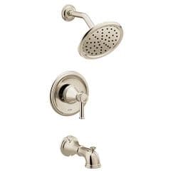 Polished nickel Posi-Temp(R) tub/shower material