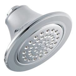 Chrome one-function 5-7/8" diameter spray head eco-performance showerhead material