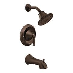 Oil rubbed bronze Posi-Temp(R) tub/shower material