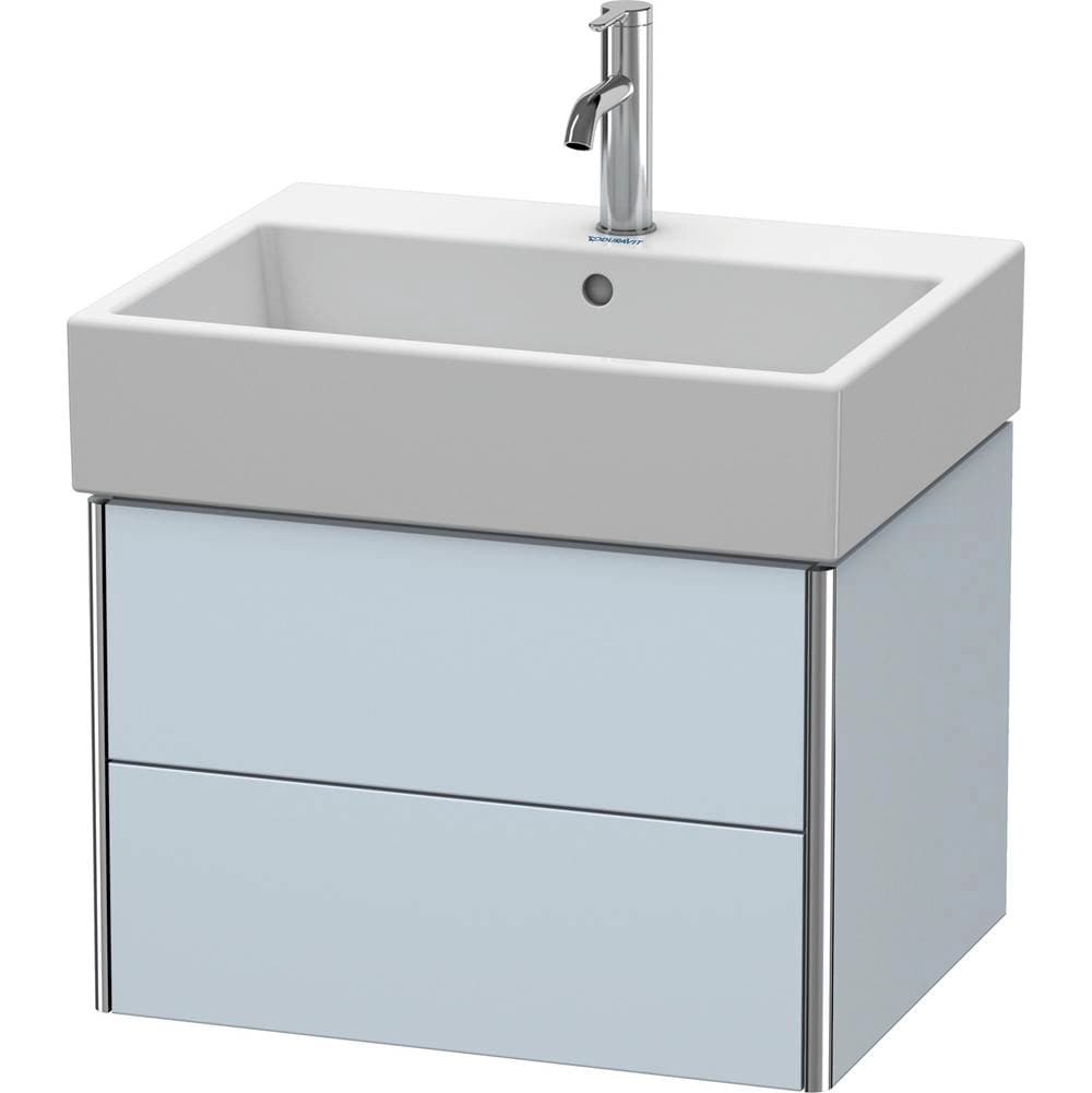 Duravit XSquare Two Drawer Wall-Mount Vanity Unit Light Blue material