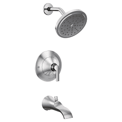 Chrome Posi-Temp(R) tub/shower material