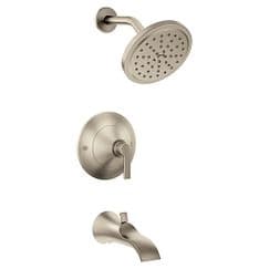Brushed nickel Posi-Temp(R) tub/shower material