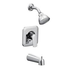 Chrome Posi-Temp(R) tub/shower material