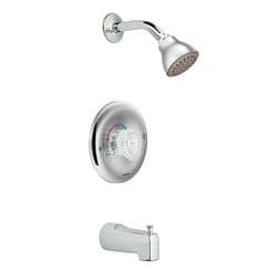 Chrome Posi-Temp(R) tub/shower material