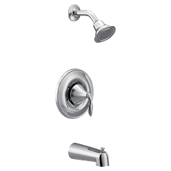 Chrome Posi-Temp(R) tub/shower material