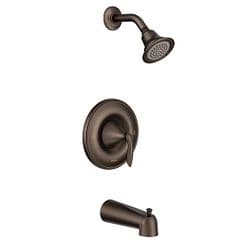 Oil rubbed bronze Posi-Temp(R) tub/shower material
