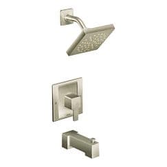 Brushed nickel Posi-Temp(R) tub/shower material