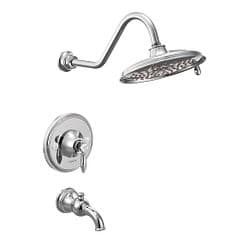 Chrome Posi-Temp(R) tub/shower material