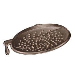 Oil rubbed bronze two-function 9" diameter spray head eco-performance showerhead material