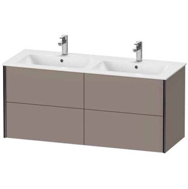 Duravit XViu Four Drawer Wall-Mount Vanity Unit Basalt material
