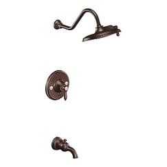 Oil rubbed bronze Posi-Temp(R) tub/shower material