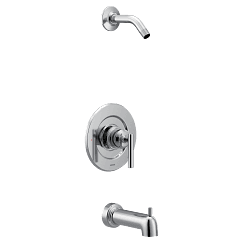 Chrome Posi-Temp(R) tub/shower material