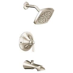 Polished nickel Posi-Temp(R) tub/shower material