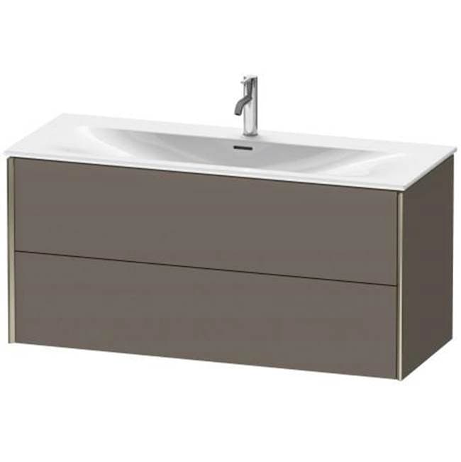 Duravit XViu Two Drawer Wall-Mount Vanity Unit Flannel Gray material