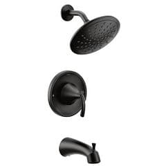 Matte black Posi-Temp(R) tub/shower material