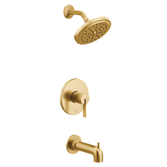 Brushed gold M-CORE 2 series tub/shower material
