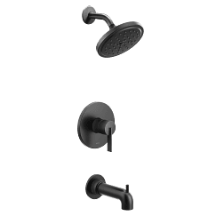 Matte black M-CORE 2 series tub/shower material