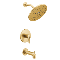 Brushed gold M-CORE 3 series tub/shower material