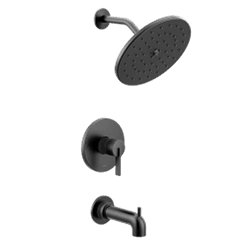 Matte black M-CORE 3 series tub/shower material