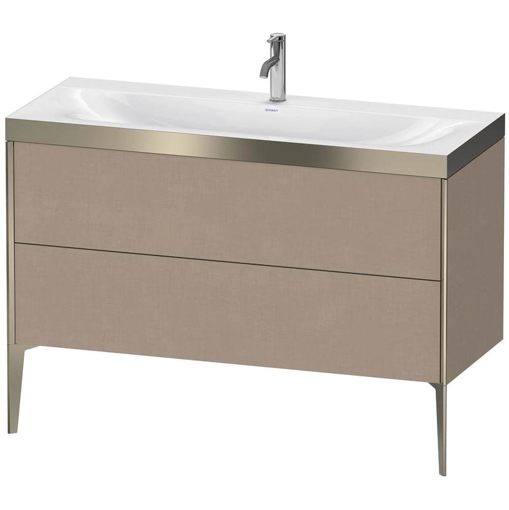 Duravit XViu Two Drawer C-Bonded Floorstanding Vanity Kit Linen material